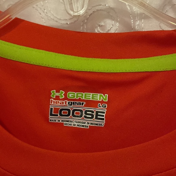 Under Armour Green Heat Gear Syracuse Orange Protect This House Shirt Mens L 🔥 - Picture 3 of 4